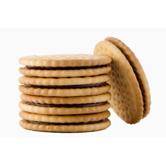 巧克力夹心饼干特写