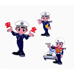 交通警察图案