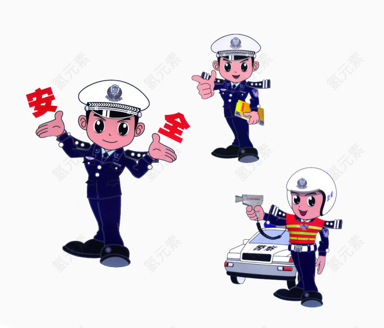 交通警察图案