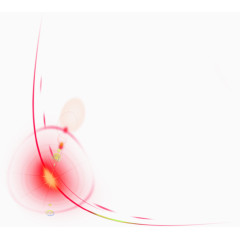 红色流动的光效