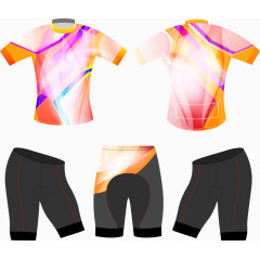 抽象颜色循环背心向量设计