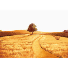 矢量金秋收获素材