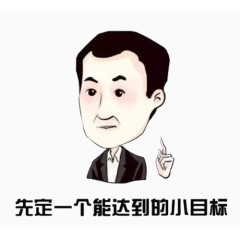 先定一个能达到的小目标