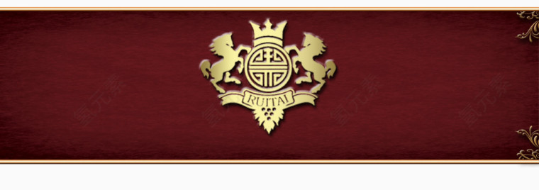 棕红色欧式典雅装饰