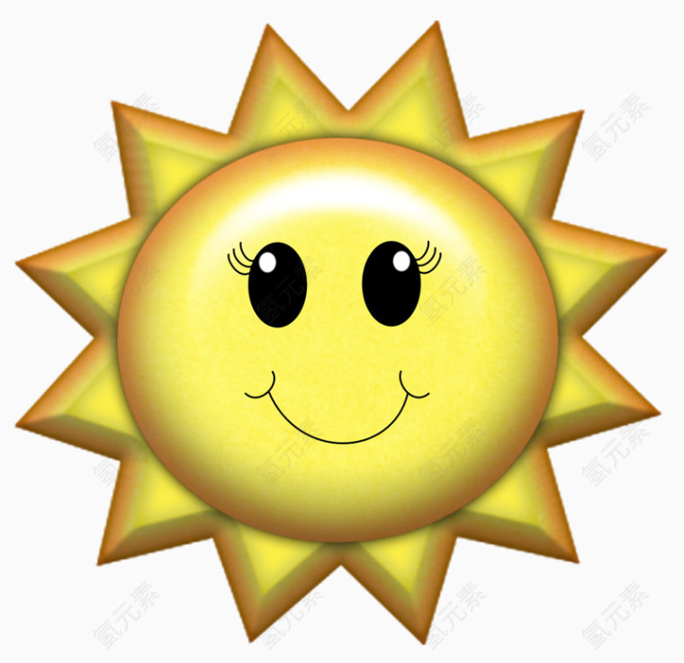 可爱卡通太阳公公