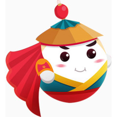 卡通汤圆肖像画