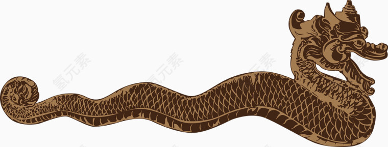 龙神话中的龙矢量图