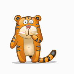 思考问题呆萌小老虎