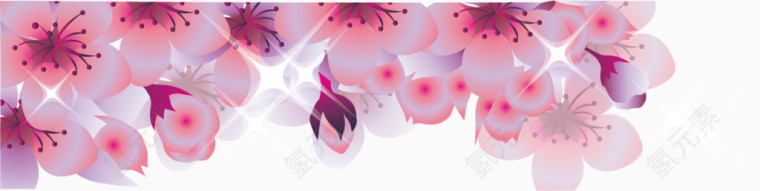 樱花底纹边框