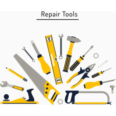 矢量生活用具工具