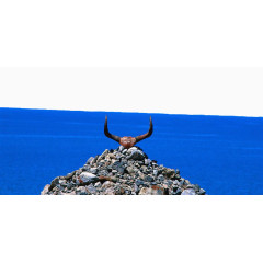 碧蓝的西藏纳木措湖