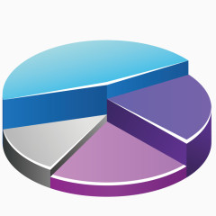 矢量扇形统计图装饰