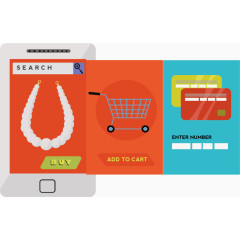 手机端购物流程界面