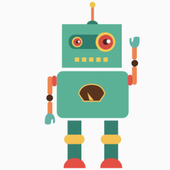 科技 机器人 零件 卡通形象 数码