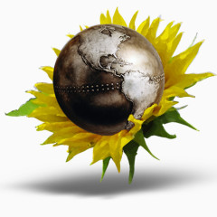向日葵地球图标下载