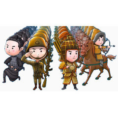 古代 中西方阅兵Q版