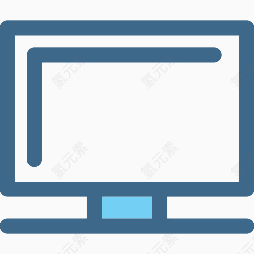 扁平电脑图案
