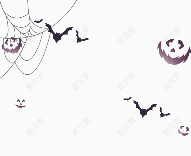 万圣节蝙蝠鬼脸