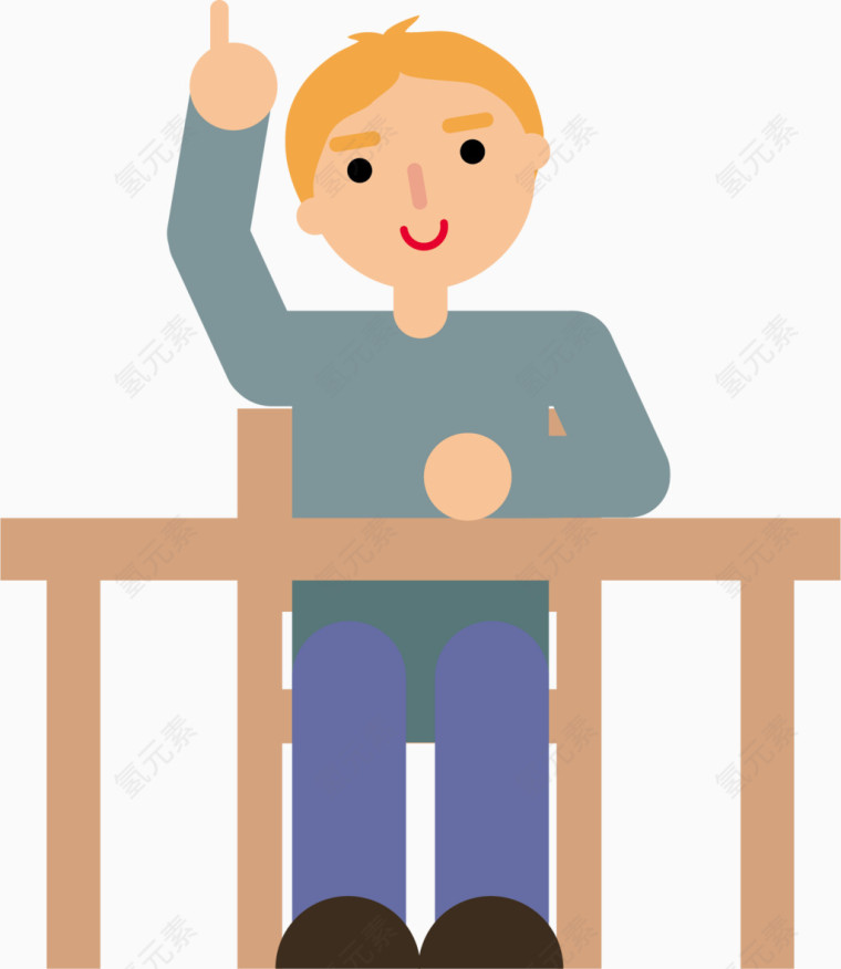 儿童上课课程矢量素材元素