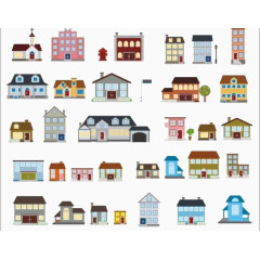 各种各样的功能性小房子