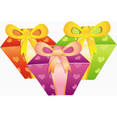 三个美丽的礼盒