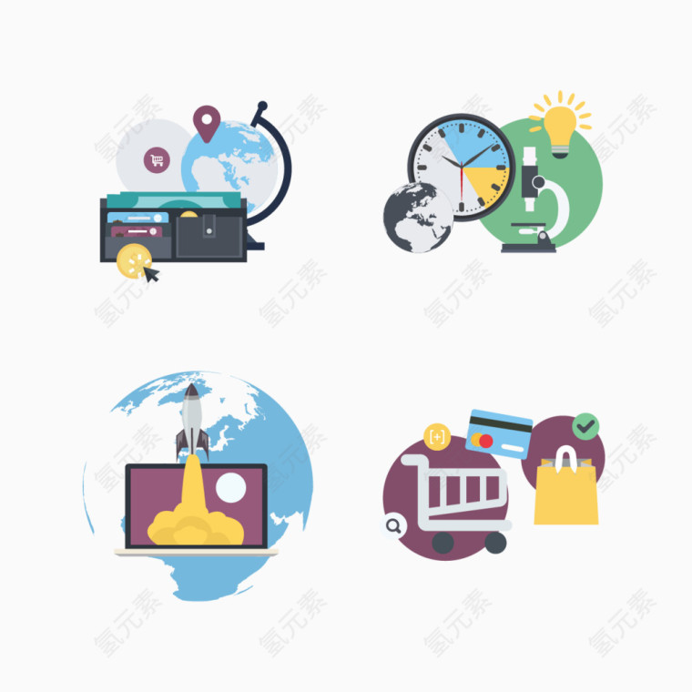 矢量网络科技素材