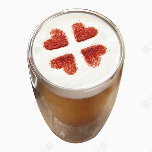 有四叶草的热奶茶