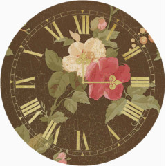 花朵挂钟