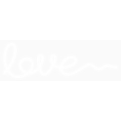 创意love英文软管灯矢量