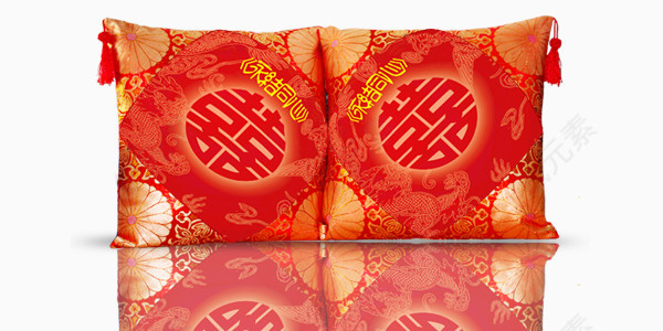 红色喜庆抱枕
