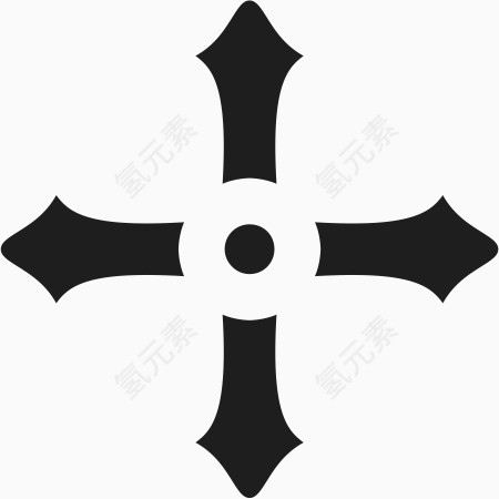 角花底纹花型对称平面图形