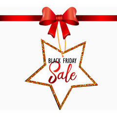 圣诞金色五角星