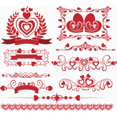 精致爱心花纹