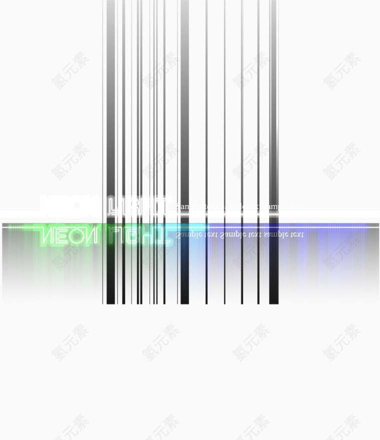 创意流水线条科技感标题矢量图