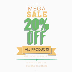 矢量艺术英文折扣字体