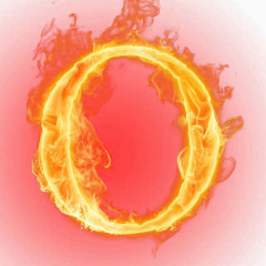 金色字母火焰效果