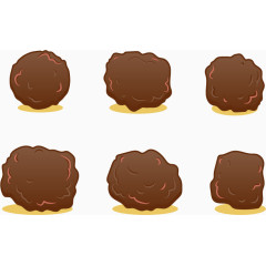 矢量巧克力球