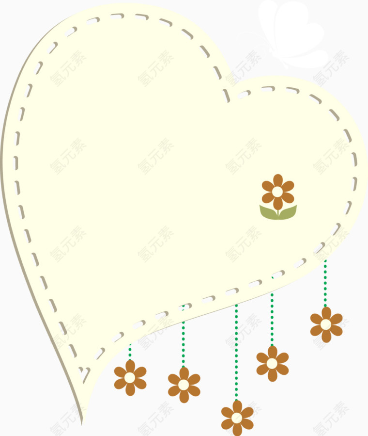 爱心边框矢量图片