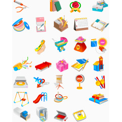 套环玩具矢量图素材