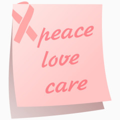 写了内容的粉色标签图标