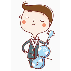 拉大提琴的男孩