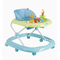 蓝色条纹男孩学步车