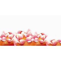 元宵春节元旦新年粉色荷花