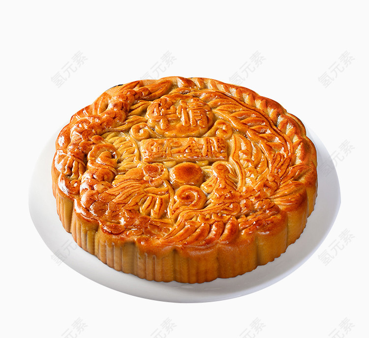 大号中秋火腿月饼素材