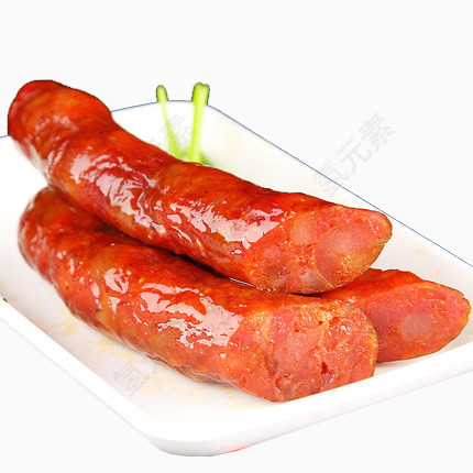 一盘美味腊肠