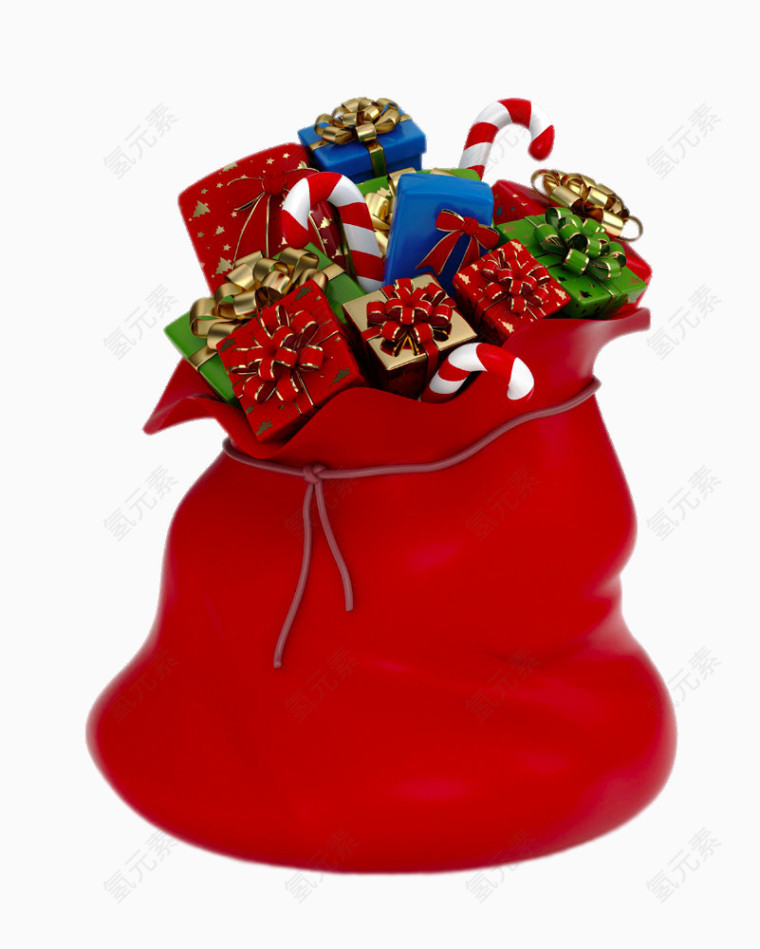 袋子里的圣诞礼物