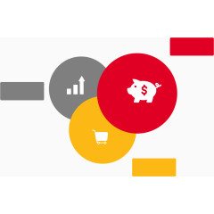 彩色圆块分类标签