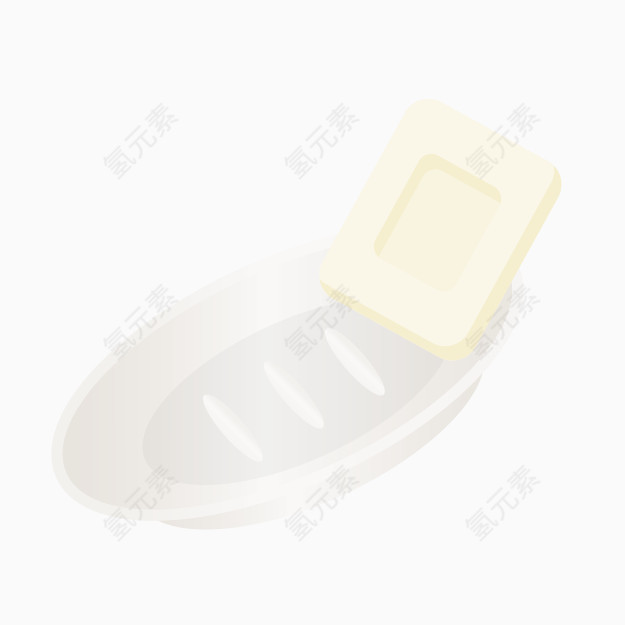 卡通白色肥皂盒