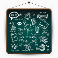 黑板装饰元素课堂源文件