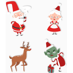 吸烟的圣诞老人